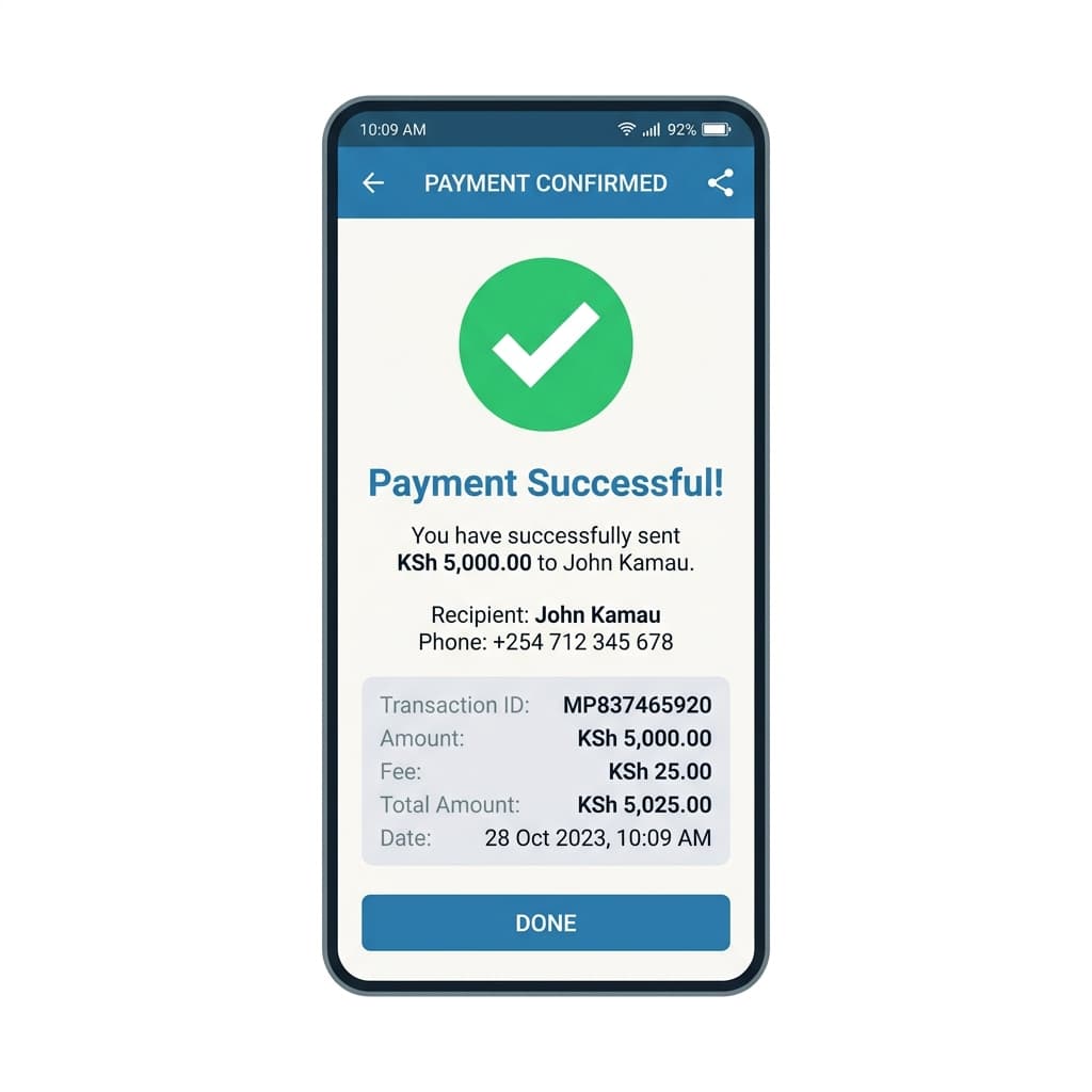 Mobile Money Checkout validation